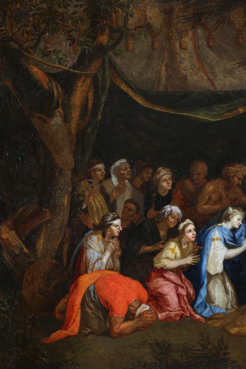 École française, vers 1680–1700, la tente de Darius d’après Charles Lebrun-photo-1