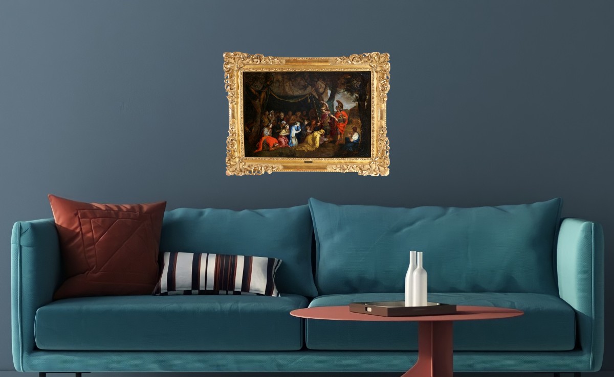 École française, vers 1680–1700, la tente de Darius d’après Charles Lebrun-photo-6