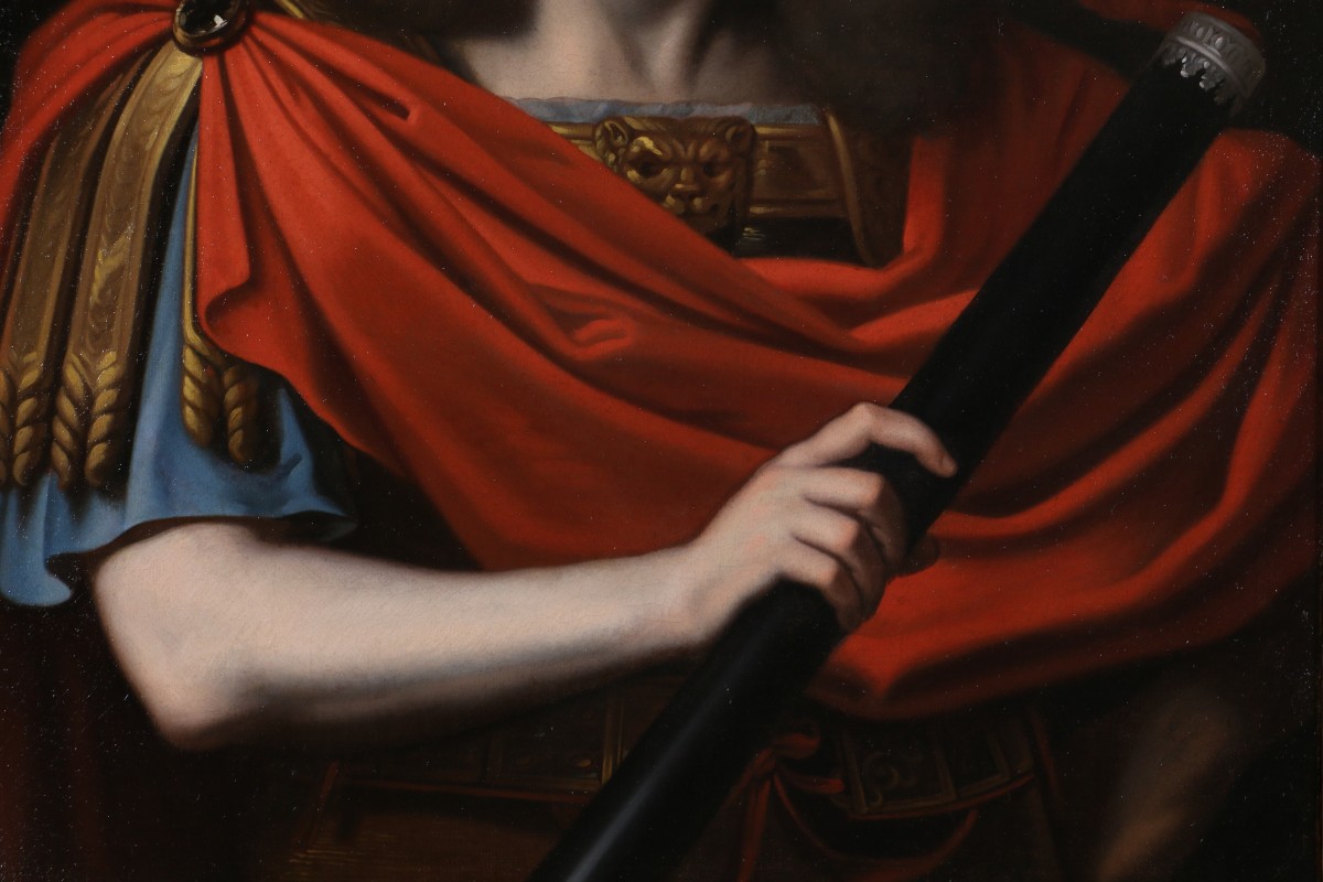 Pierre Mignard (1612-1695) And Workshop. Molière In Caesar's Costume Circa 1690/1700.-photo-1