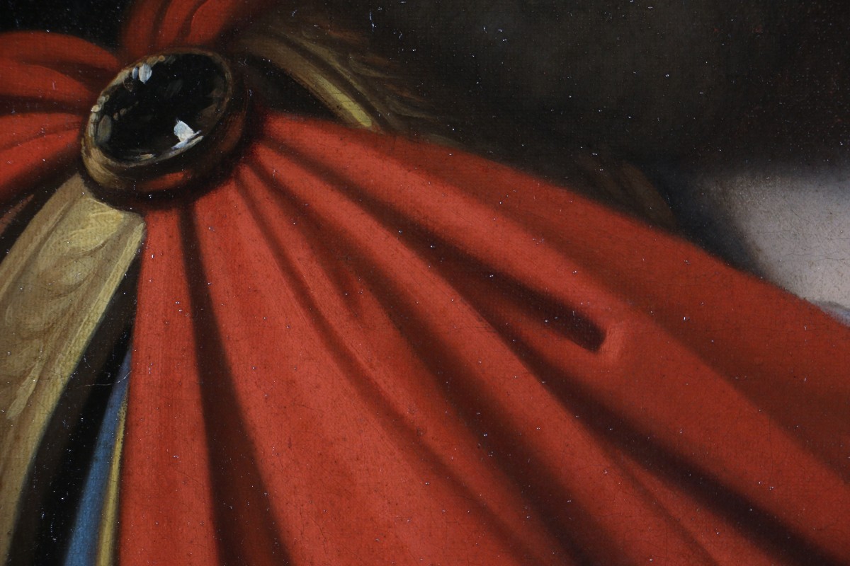 Pierre Mignard (1612-1695) And Workshop. Molière In Caesar's Costume Circa 1690/1700.-photo-2