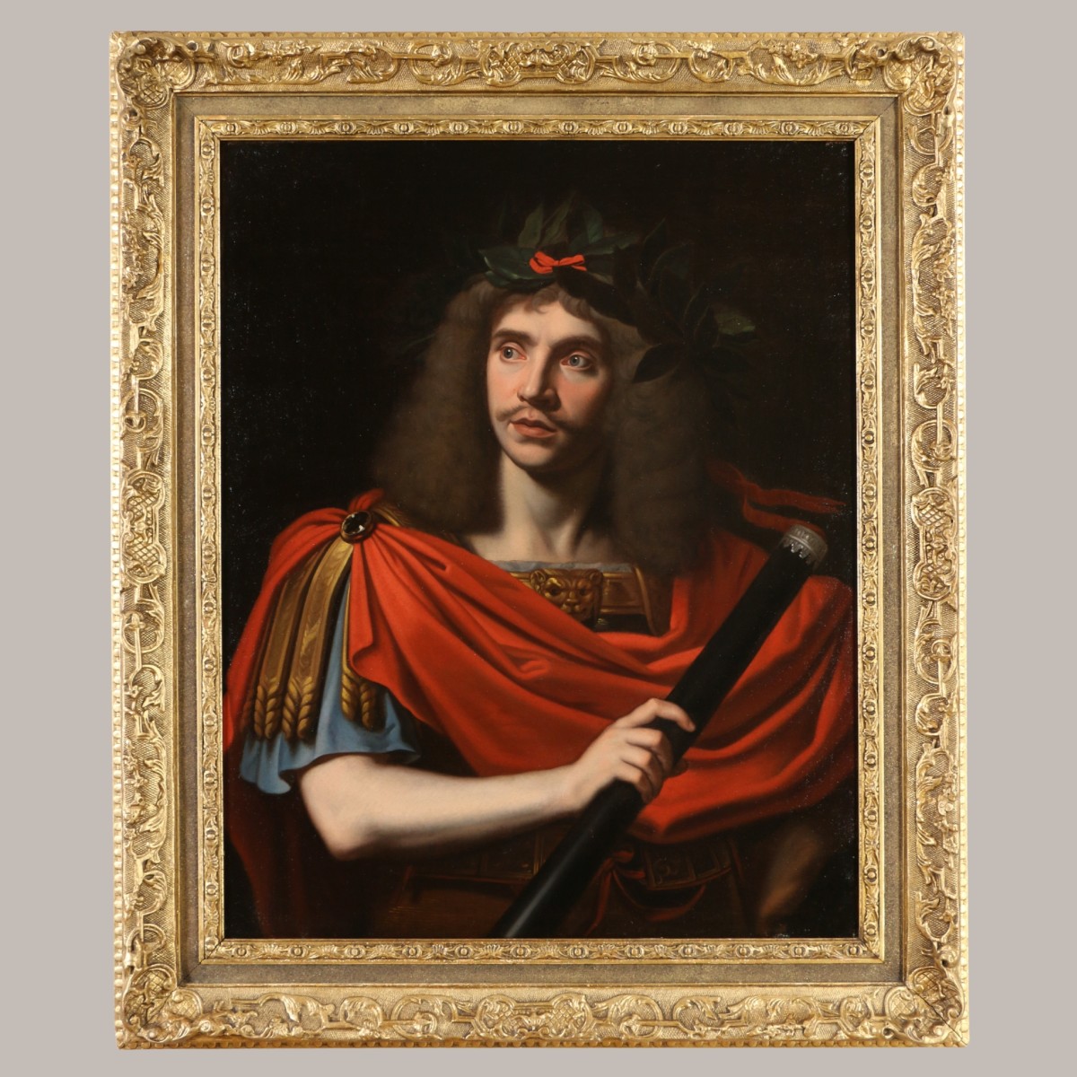 Pierre Mignard (1612-1695) And Workshop. Molière In Caesar's Costume Circa 1690/1700.