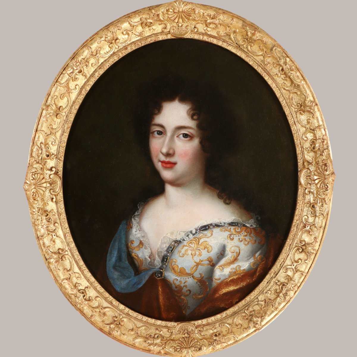 Pierre Mignard (1612-1695) et atelier. Portrait de Mlle de Nantes vers 1690, fille de Louis XIV