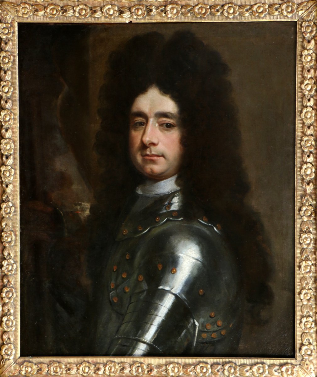 Sir Godfrey Kneller (1646–1723) attribué. Portrait d’un Lord commandant vers 1690-photo-2