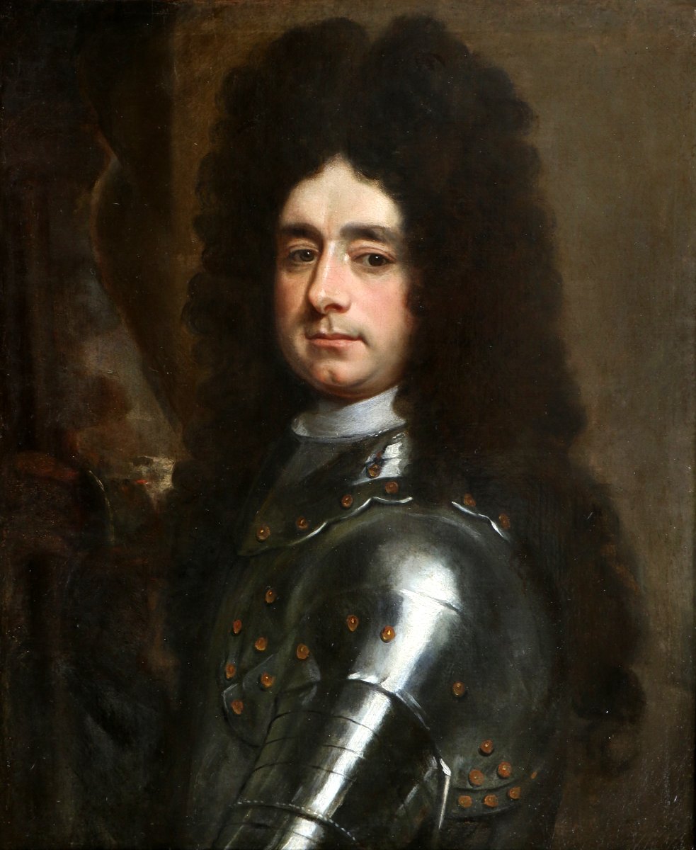 Sir Godfrey Kneller (1646–1723) attribué. Portrait d’un Lord commandant vers 1690-photo-3