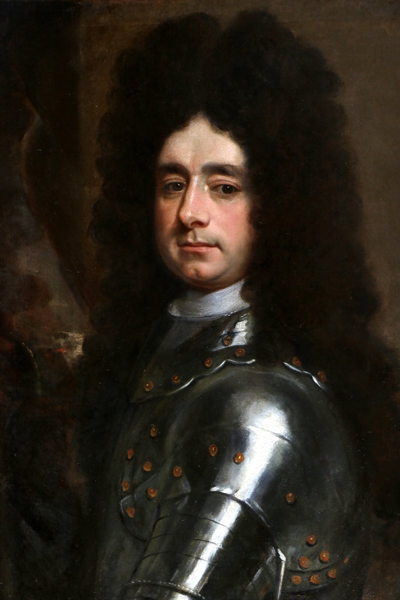 Sir Godfrey Kneller (1646–1723) attribué. Portrait d’un Lord commandant vers 1690-photo-4