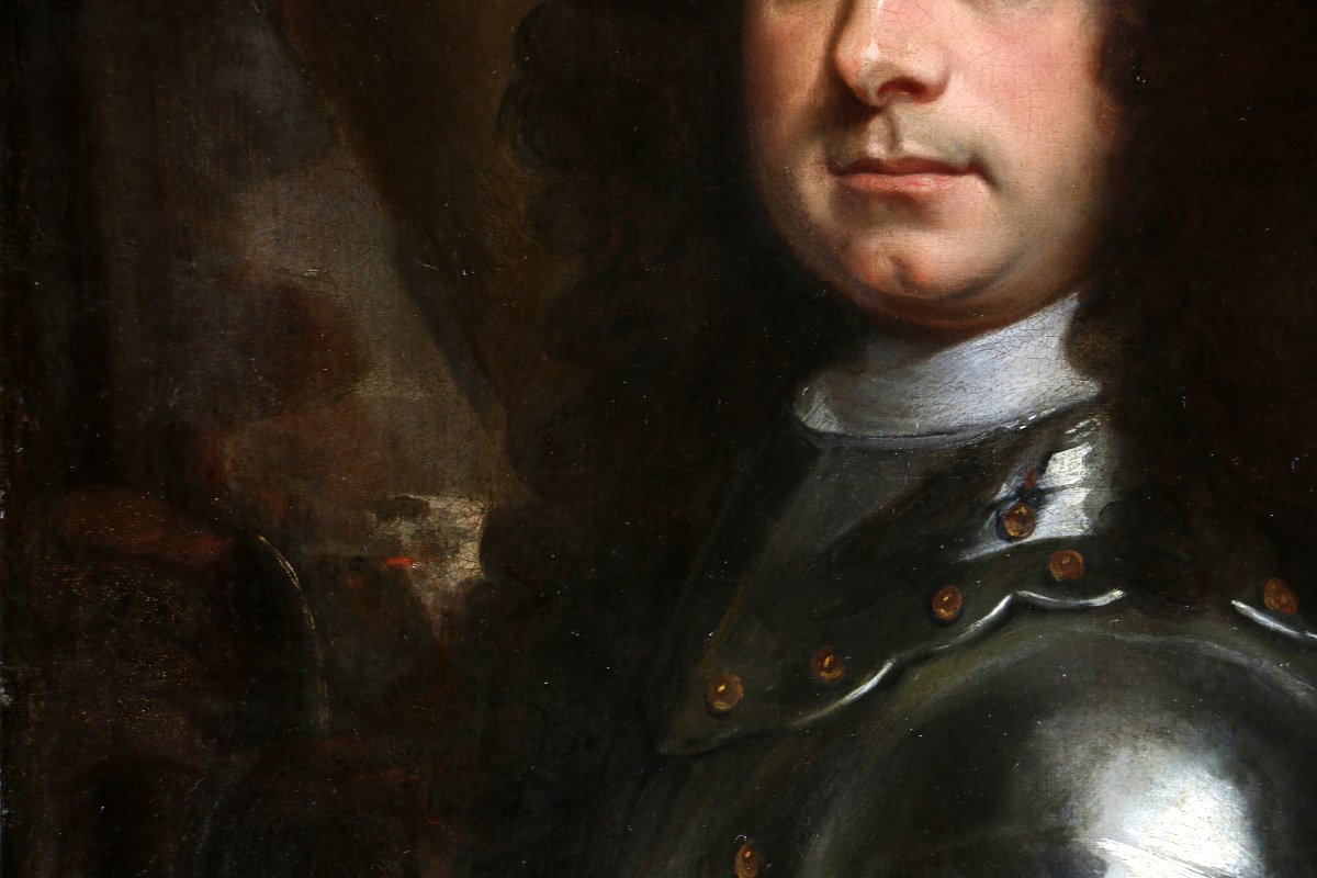 Sir Godfrey Kneller (1646–1723) attribué. Portrait d’un Lord commandant vers 1690-photo-3
