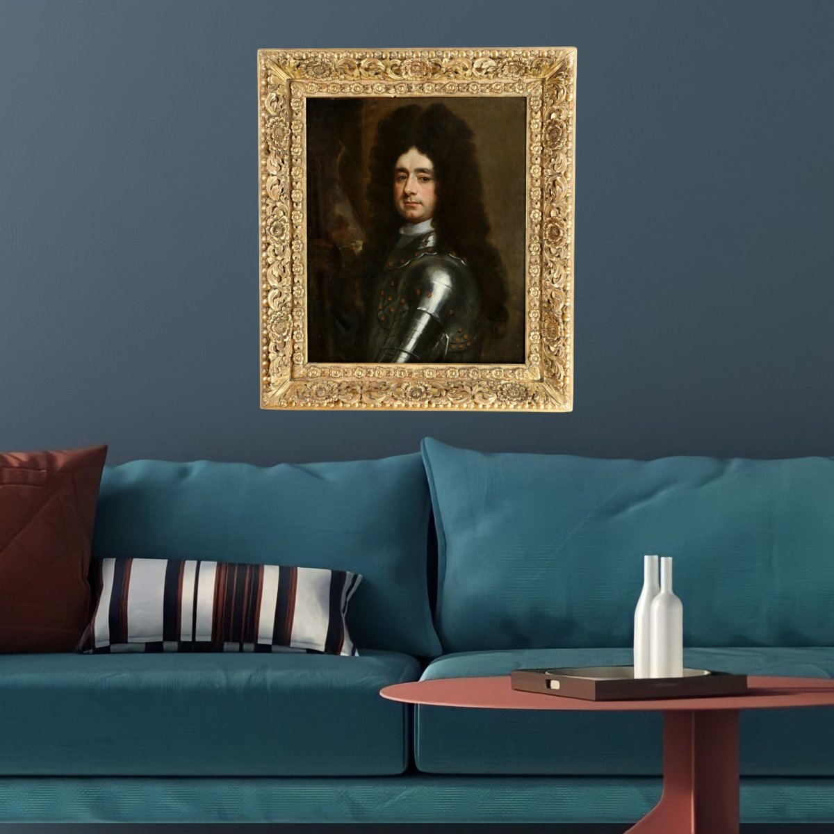 Sir Godfrey Kneller (1646–1723) attribué. Portrait d’un Lord commandant vers 1690-photo-5
