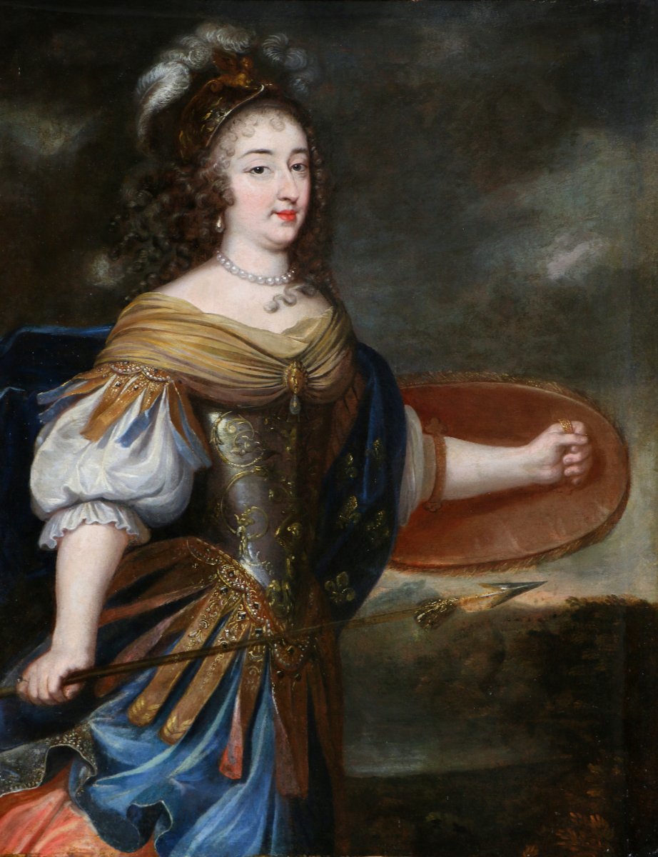 Anne-marie-louise D’orléans, Known As “la Grande Mademoiselle,” Attributed To The Beaubruns, Circa 1660.-photo-2