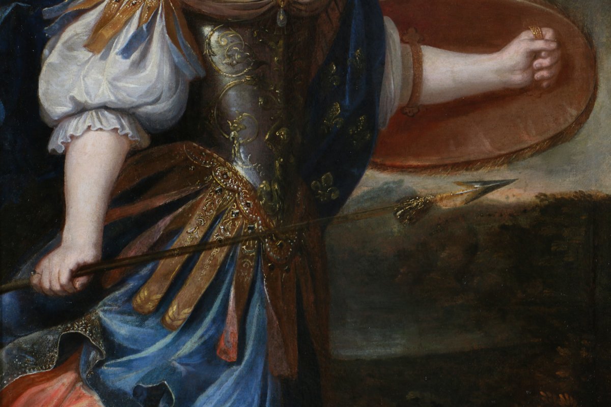 Anne-marie-louise D’orléans, Known As “la Grande Mademoiselle,” Attributed To The Beaubruns, Circa 1660.-photo-3