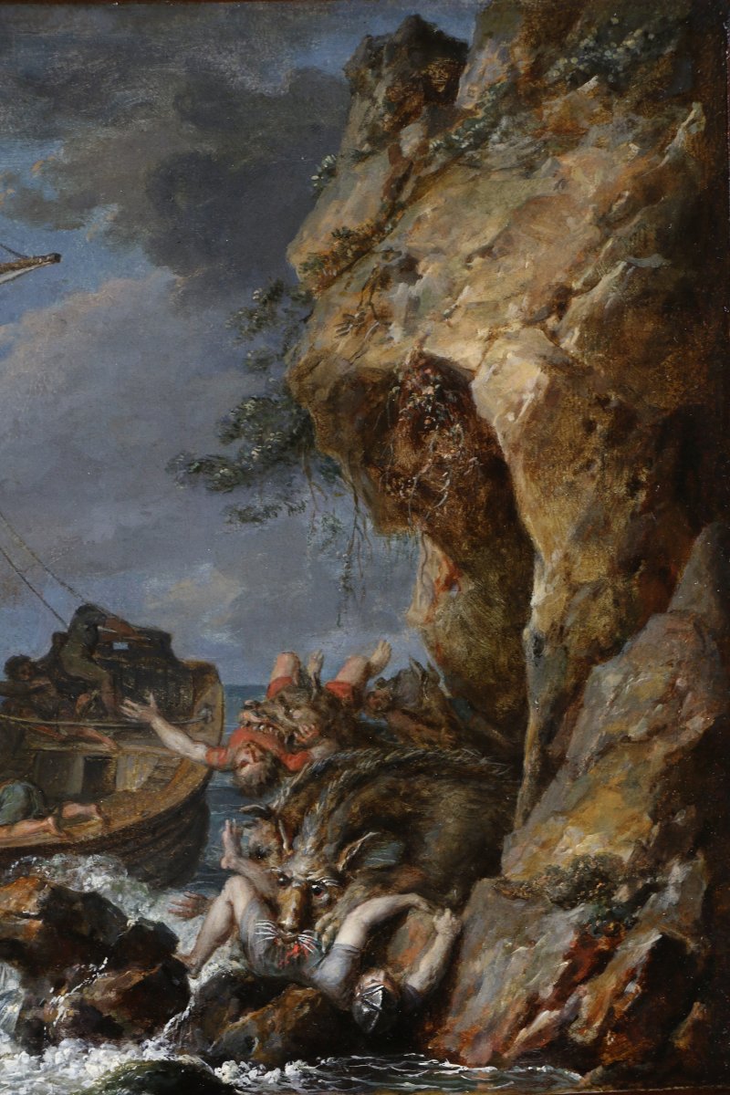 Neapolitan School, Ca. 1755–1770, Ulysses And Scylla, Attributed To Carlo Bonavia.-photo-4