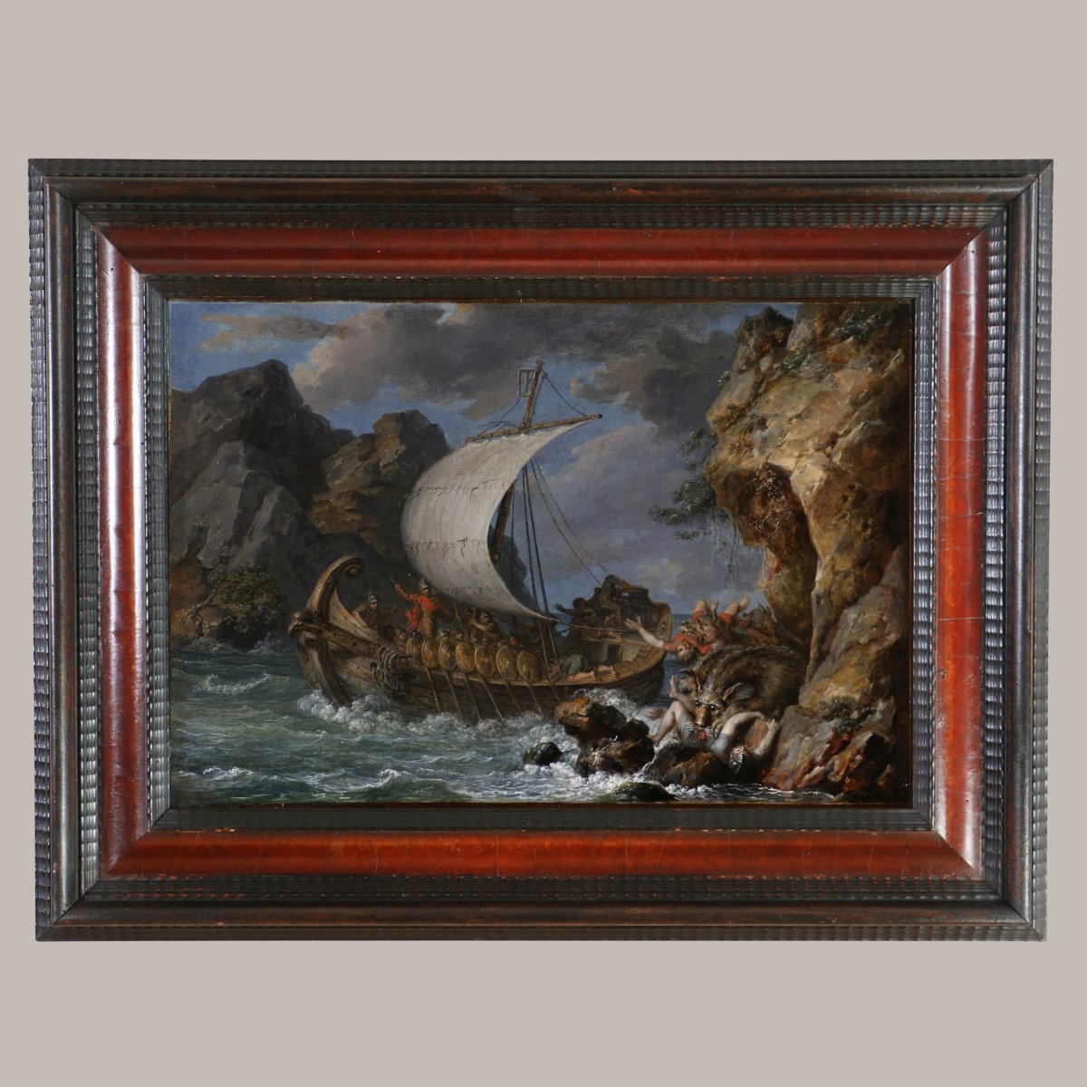 Neapolitan School, Ca. 1755–1770, Ulysses And Scylla, Attributed To Carlo Bonavia.