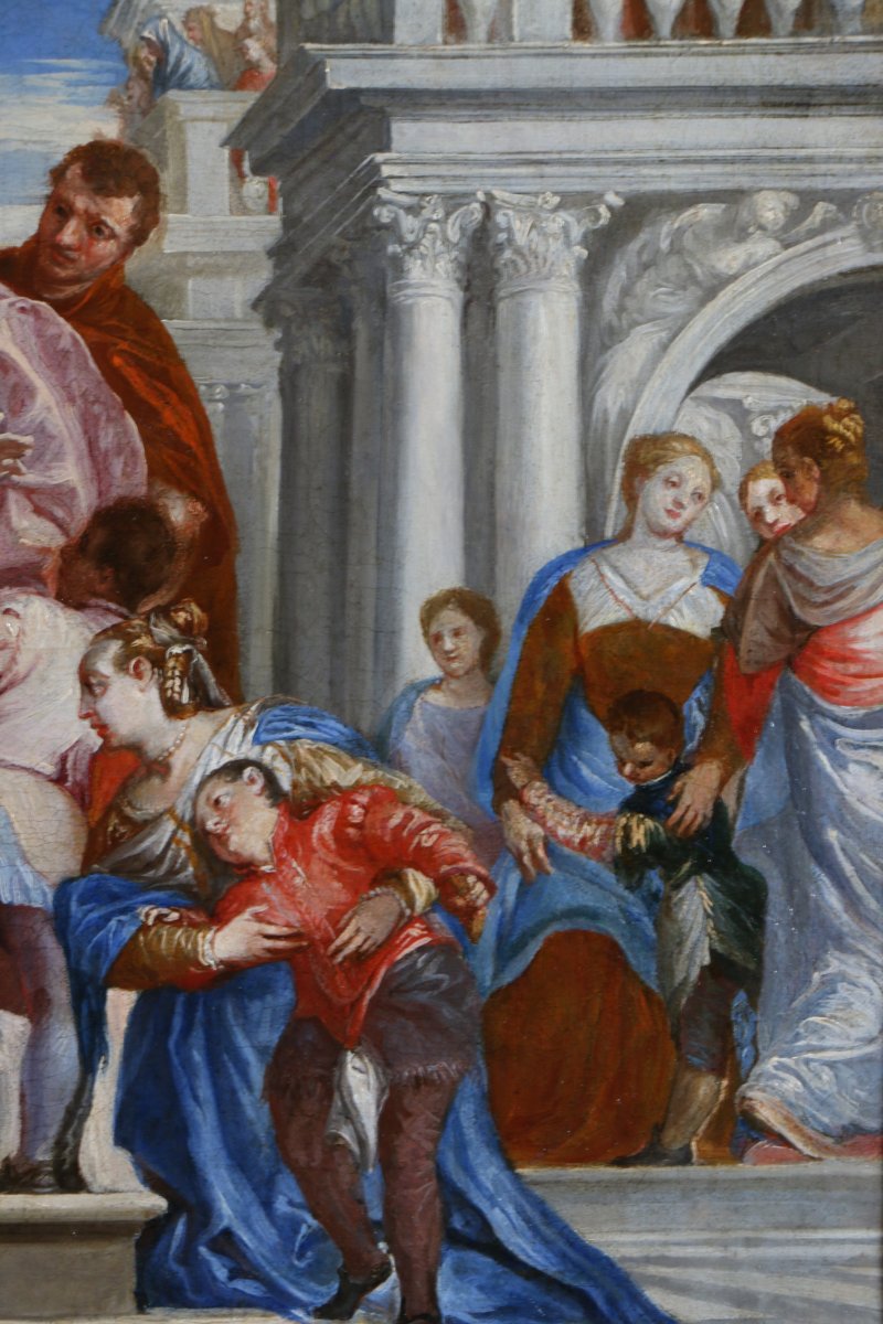 Venise, vers 1710–1720, Marc et Marcellin conduits au martyre d’après Véronèse.-photo-4