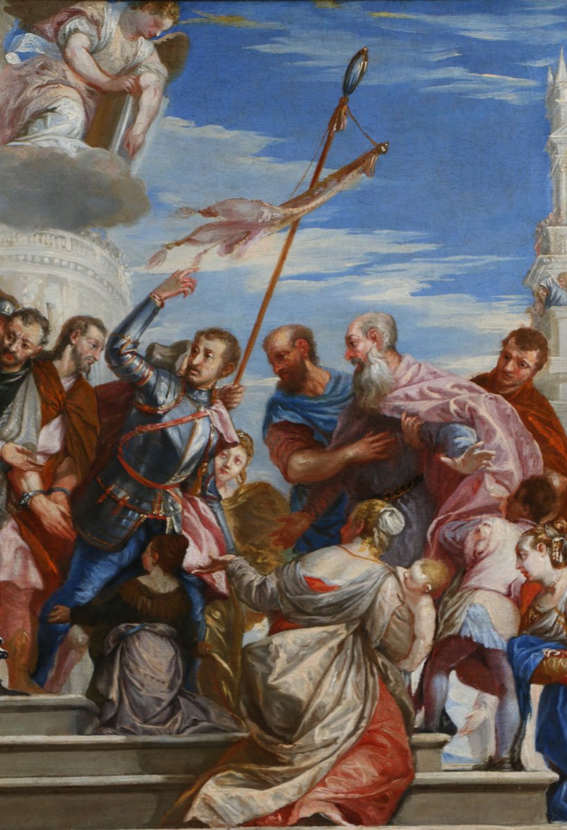 Venise, vers 1710–1720, Marc et Marcellin conduits au martyre d’après Véronèse.-photo-5