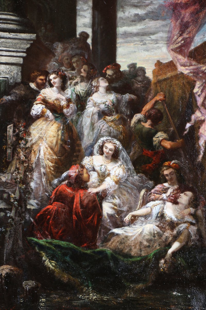 Faustin Besson (1821–1882), Attributed. A Venetian Festival During The Second Empire.-photo-2