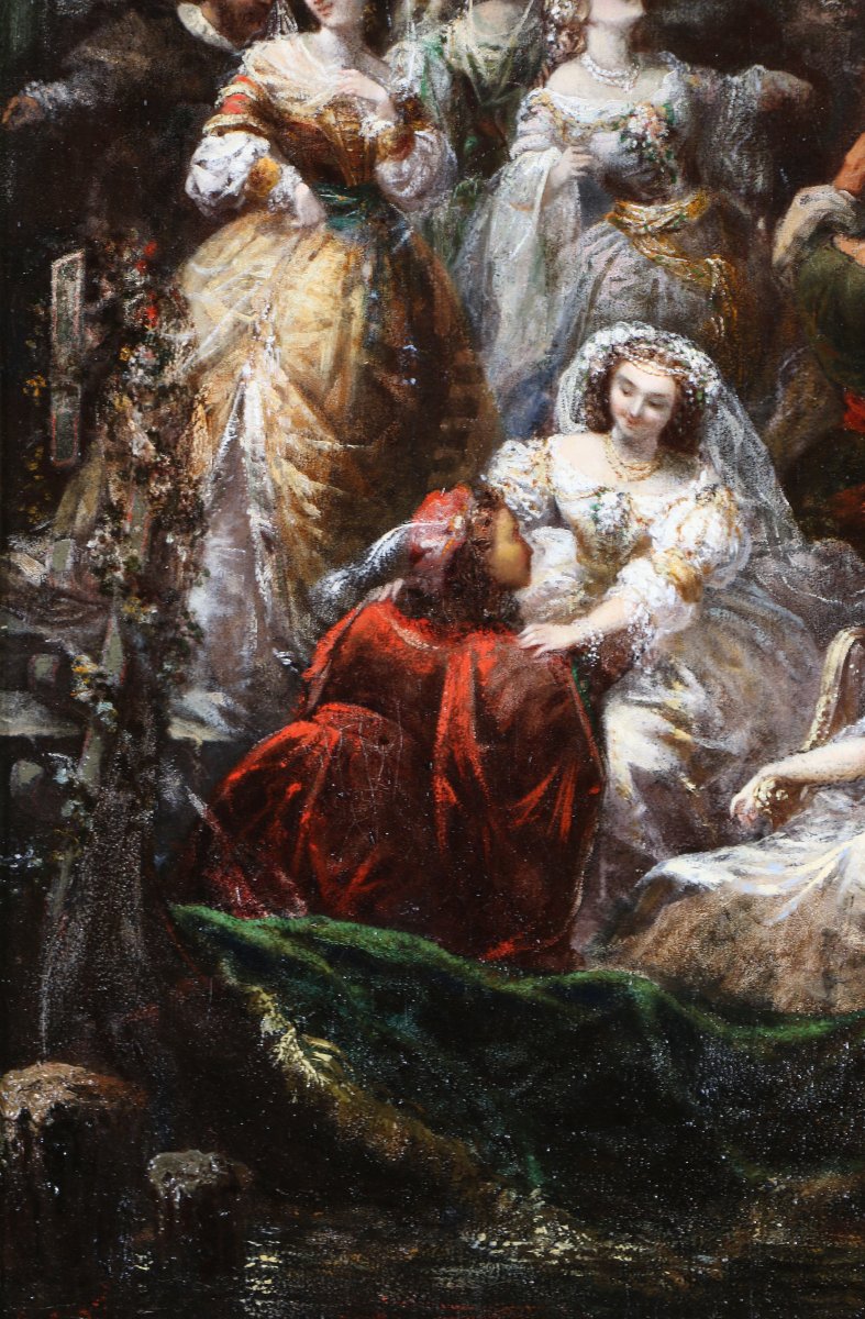 Faustin Besson (1821–1882), Attributed. A Venetian Festival During The Second Empire.-photo-3