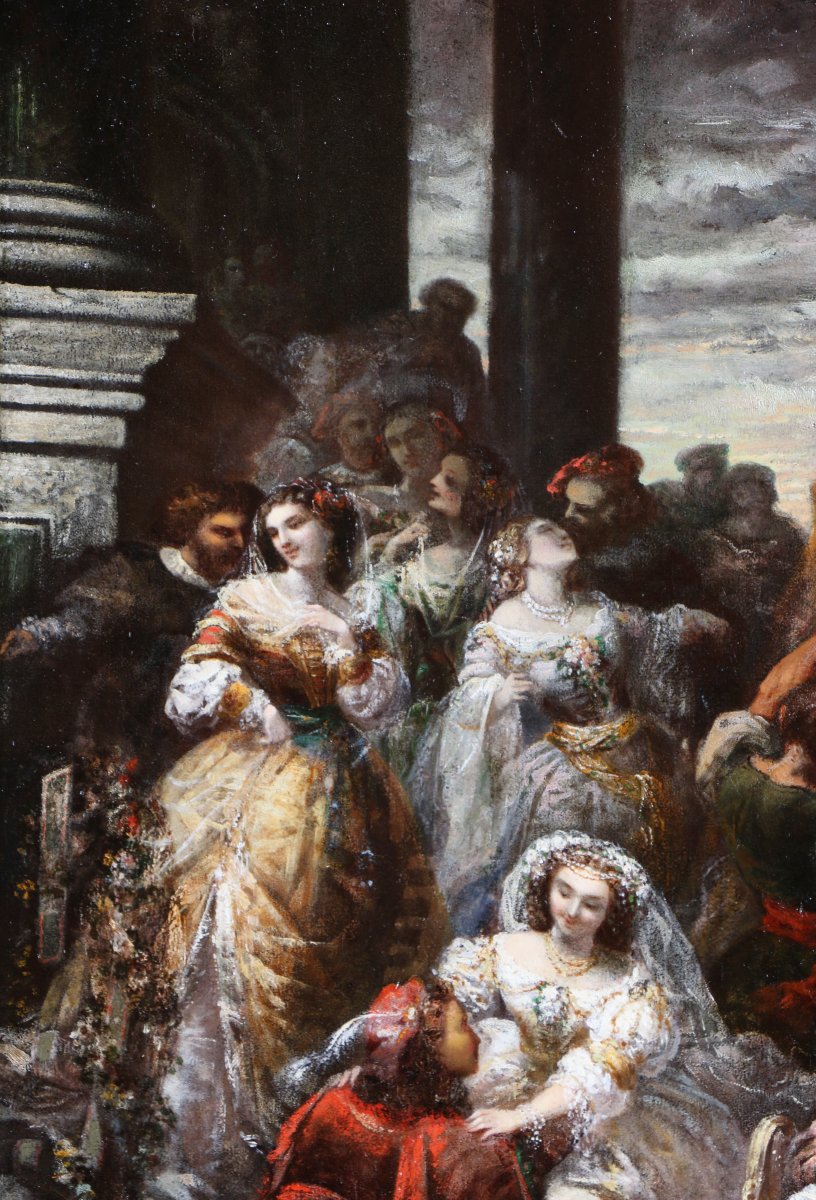 Faustin Besson (1821–1882), Attributed. A Venetian Festival During The Second Empire.-photo-4