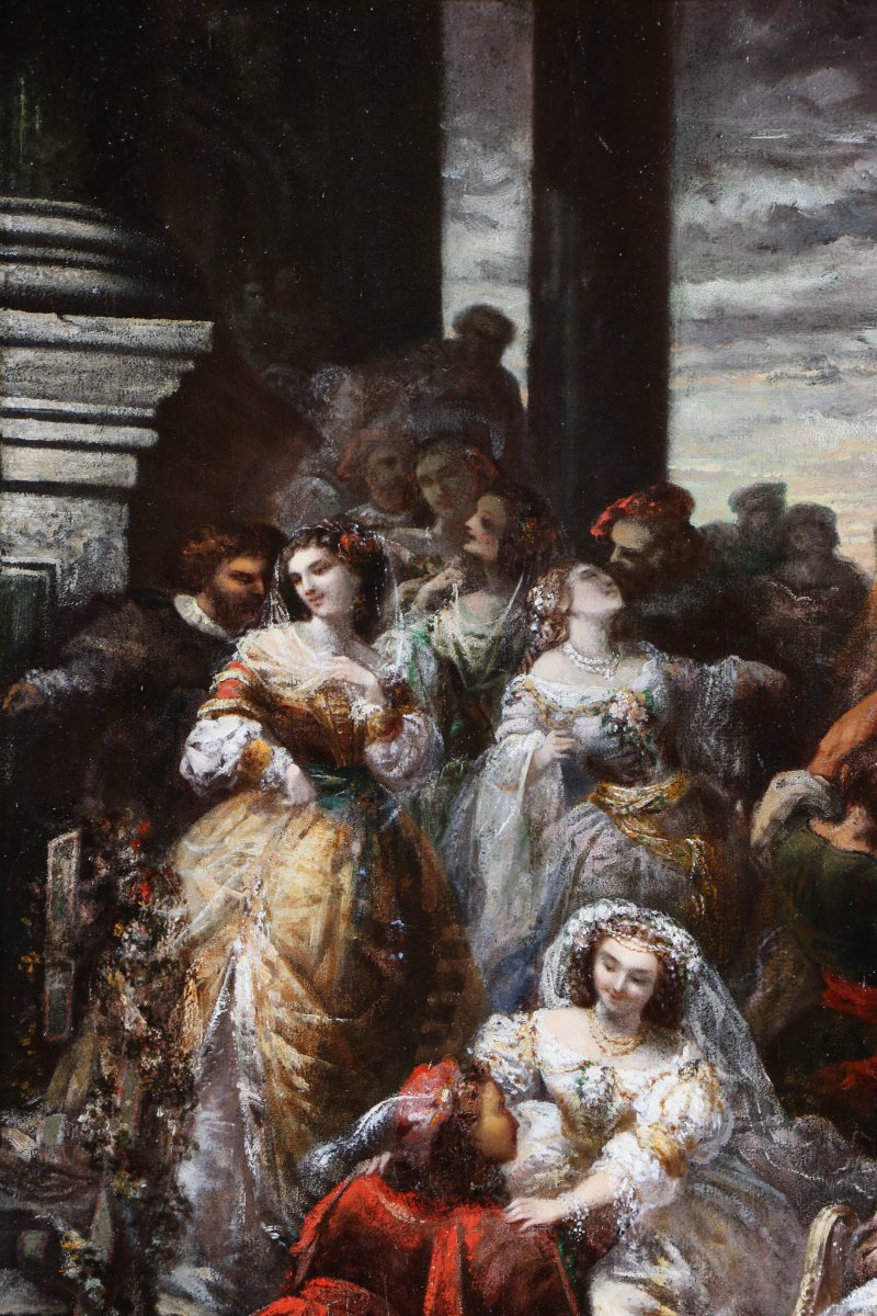 Faustin Besson (1821–1882), Attributed. A Venetian Festival During The Second Empire.-photo-1