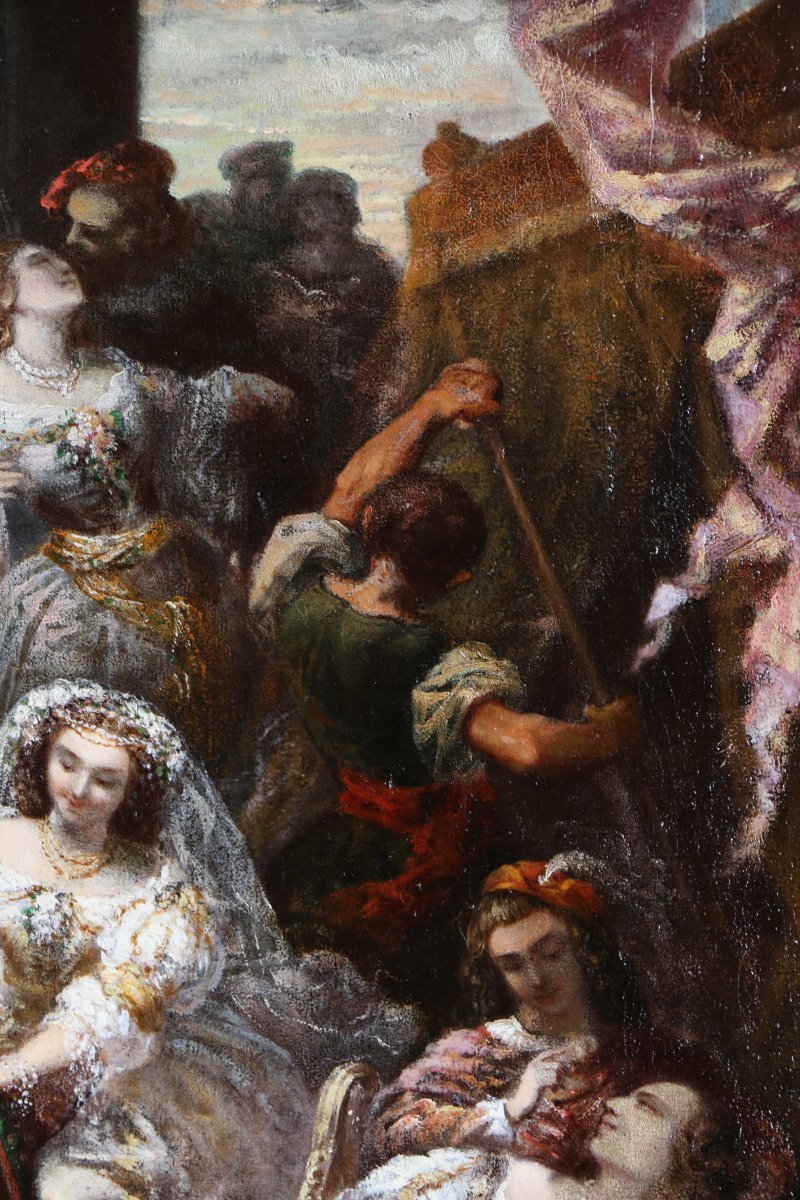 Faustin Besson (1821–1882), Attributed. A Venetian Festival During The Second Empire.-photo-2