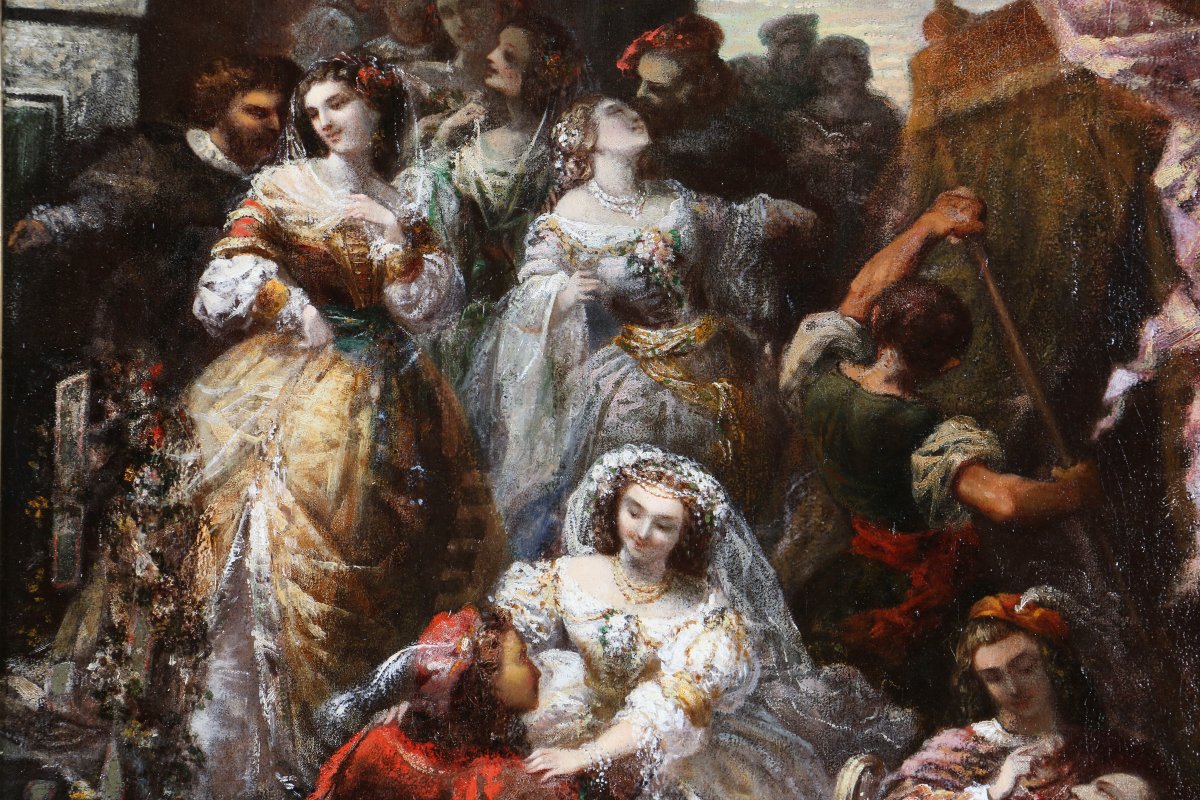 Faustin Besson (1821–1882), Attributed. A Venetian Festival During The Second Empire.-photo-3