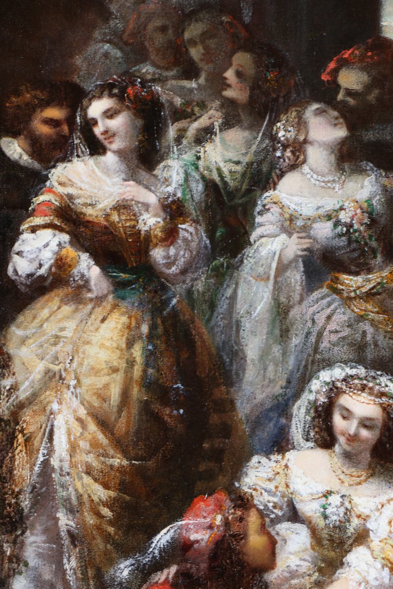 Faustin Besson (1821–1882), Attributed. A Venetian Festival During The Second Empire.-photo-6