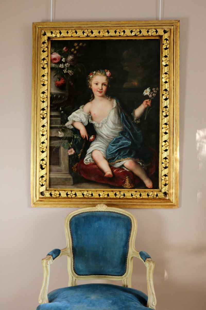David Luders (Hambourg 1710-Moscou 1759)-signé Et Daté 1745. Portrait d'Une Jeune Princesse.-photo-5
