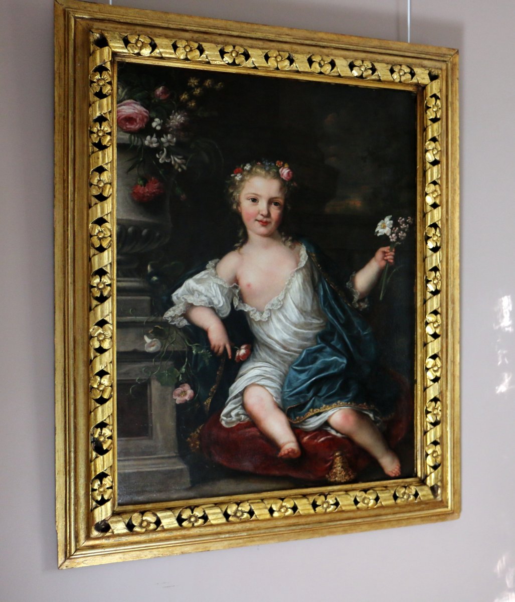 David Luders (Hambourg 1710-Moscou 1759)-signé Et Daté 1745. Portrait d'Une Jeune Princesse.-photo-6