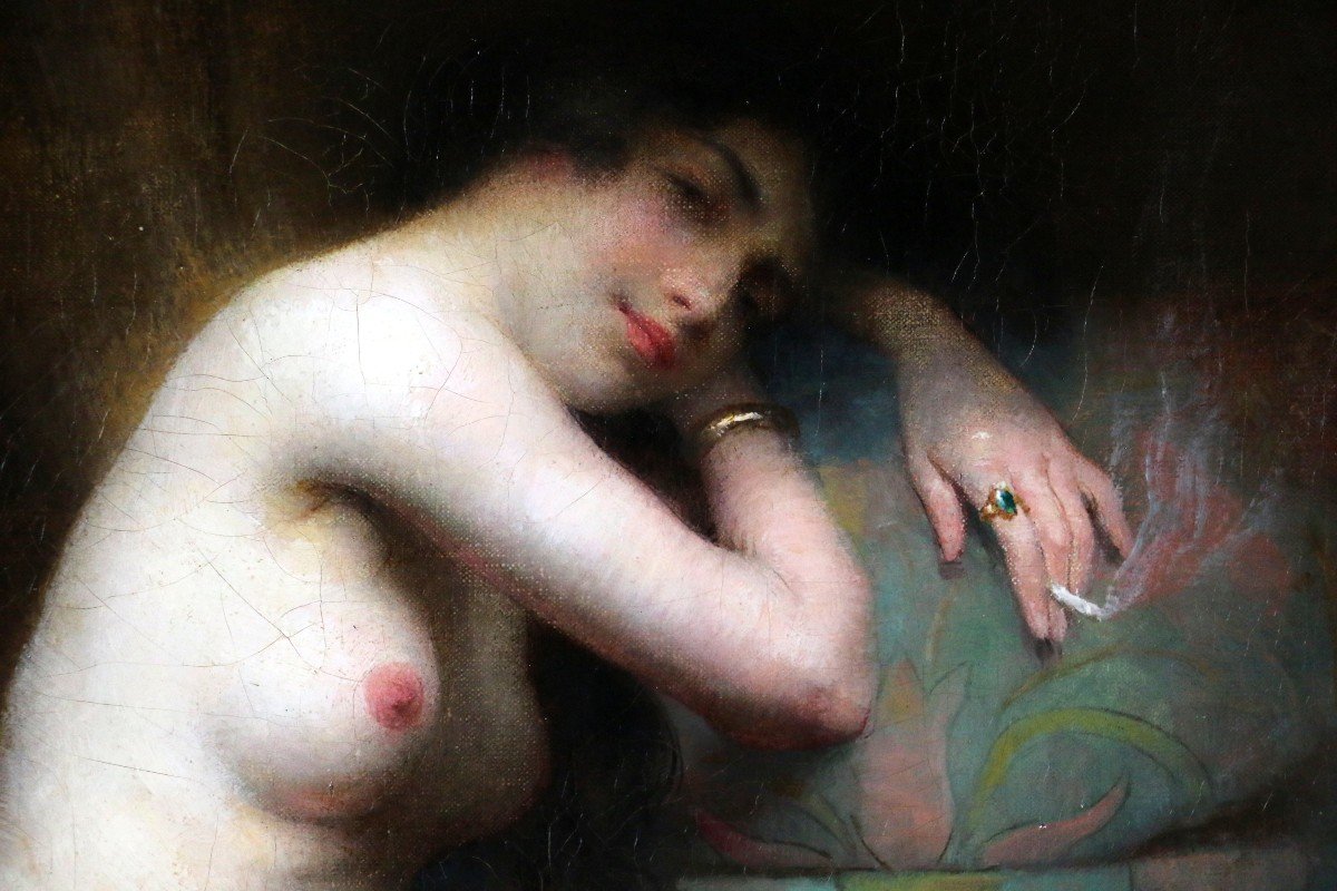 Tanoux Adrien Henri (1865, 1923) Signé Et Daté 1914, Nu Féminin-photo-1