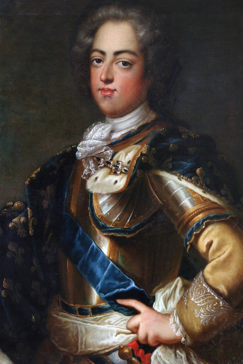 Portrait Du Jeune Louis XV-charles Amédée Van Loo (1719-1795) Attribué.