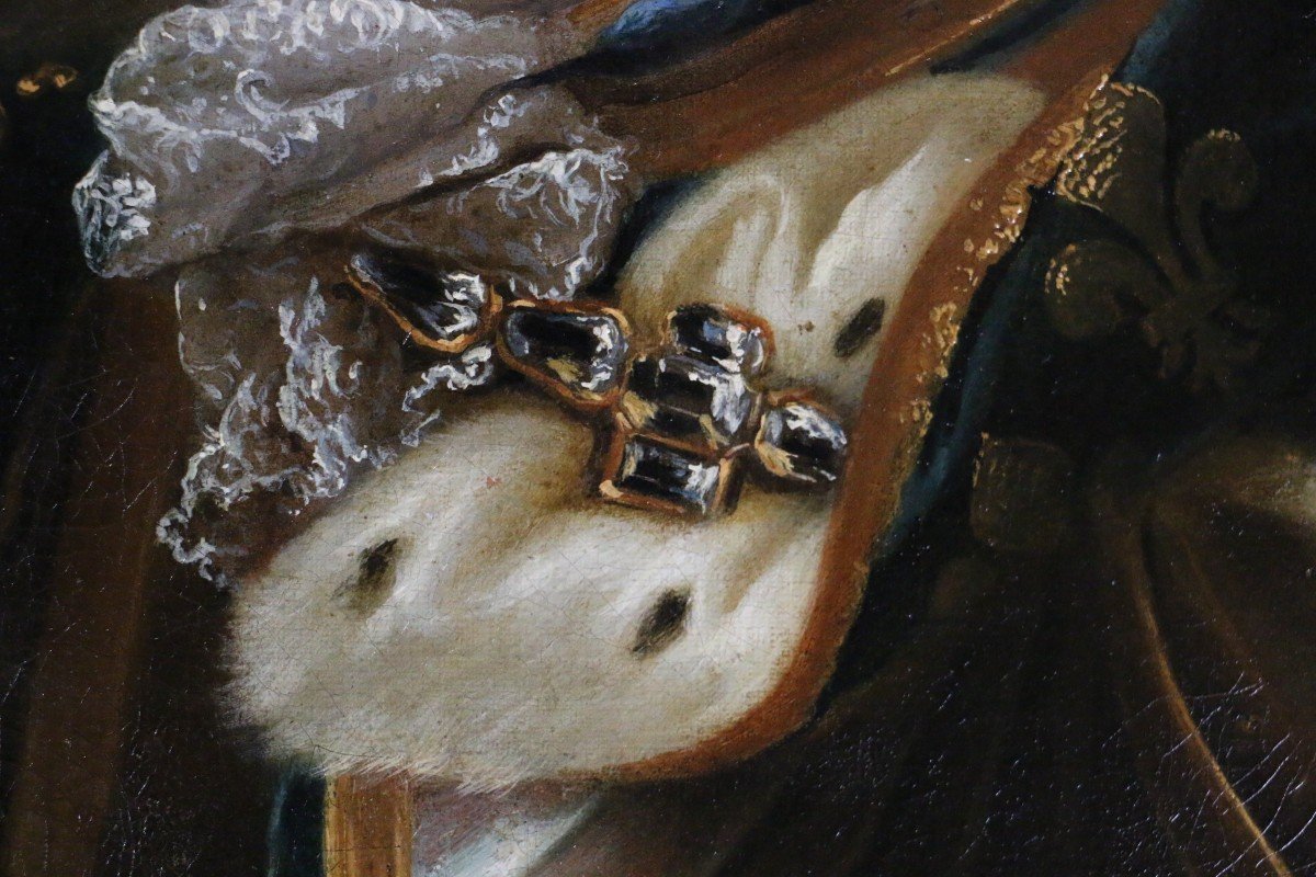Portrait Du Jeune Louis XV-charles Amédée Van Loo (1719-1795) Attribué.-photo-3
