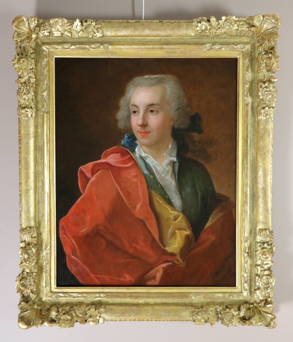 Ecole Française Vers 1740, Portrait d'Un élégant Jeune Homme