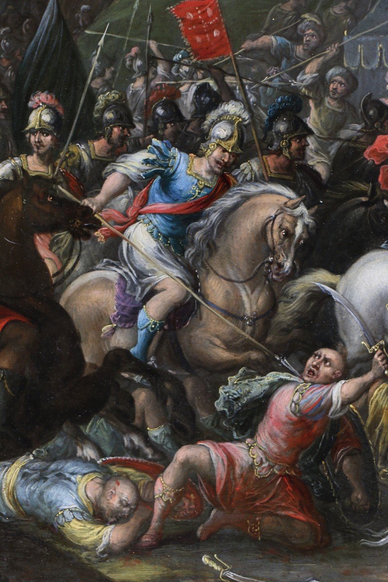 Gérard Hoet I (1648; 1733) Attribué; La Bataille De Clavijo Et l'Apparition De Saint Jacques -photo-5