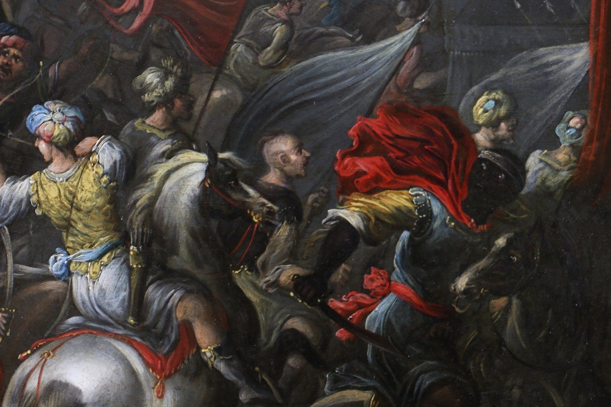 Gérard Hoet I (1648; 1733) Attribué; La Bataille De Clavijo Et l'Apparition De Saint Jacques -photo-6