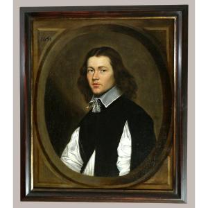 Bartholomeus Van Der Helst (1613-1670) Attributed. Portrait Of A Young Man Dated 1651.