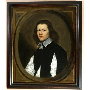 Bartholomeus Van Der Helst (1613-1670) Attribué. Portrait D’un Jeune Homme Daté 1651. 