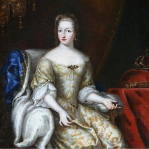 David Klöcker Ehrenstrahl. Portrait De La Reine De Suède Hedvig Eleonor De Holstein-Gottorp 