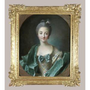 Louis Tocqué (1696-1772) Attributed. Portrait Of A Lady Of Quality  Around 1740