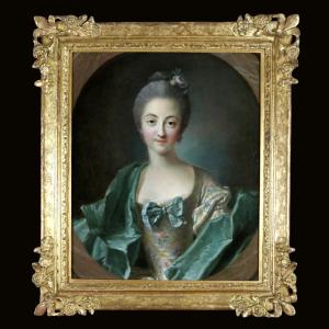 Louis Tocqué (1696-1772) Attributed. Portrait Of A Lady Of Quality  Around 1740