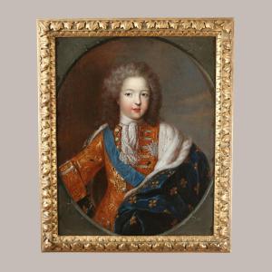 French School Of The Second Half Of The 18th Century After Pierre Gobert. Louis XV Child At 10 Years Old.