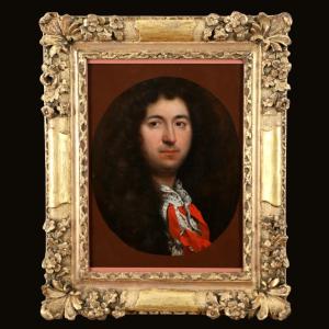Pierre Mignard (1612-1695) Attributed. Portrait Of A Man Of Quality Circa 1680.