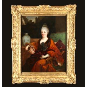  Nicolas De Largillierre Or Largillière (1656-1746) Workshop. Portrait Of A Lady Of Quality.