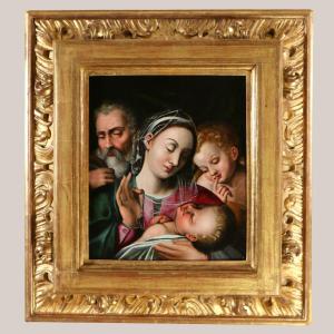 Giovanni Battista Ramenghi, dit Il Bagnacavallo (1521-1602) La sainte Famille vers 1540/50.