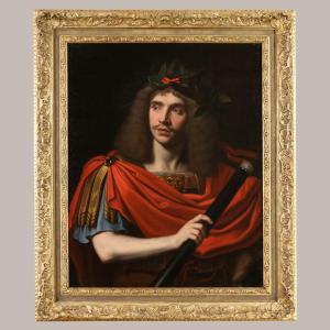 Pierre Mignard (1612-1695) And Workshop. Molière In Caesar's Costume Circa 1690/1700.