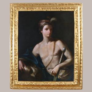 Ecole florentine, vers 1625-1635. David et Goliath attribué à Francesco Lupicini.