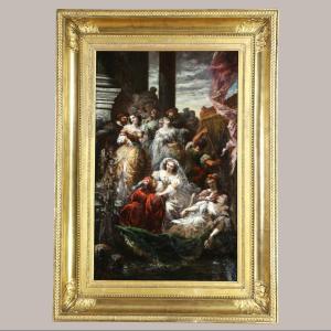 Faustin Besson (1821–1882), Attributed. A Venetian Festival During The Second Empire.