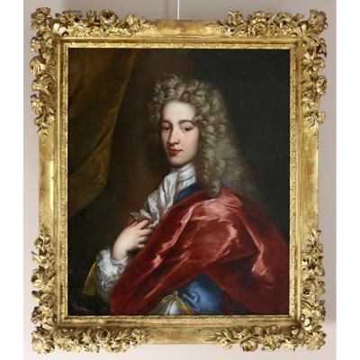  Alexis Simon Belle (1674-1734) Studio-presumed Portrait Of James Stuart