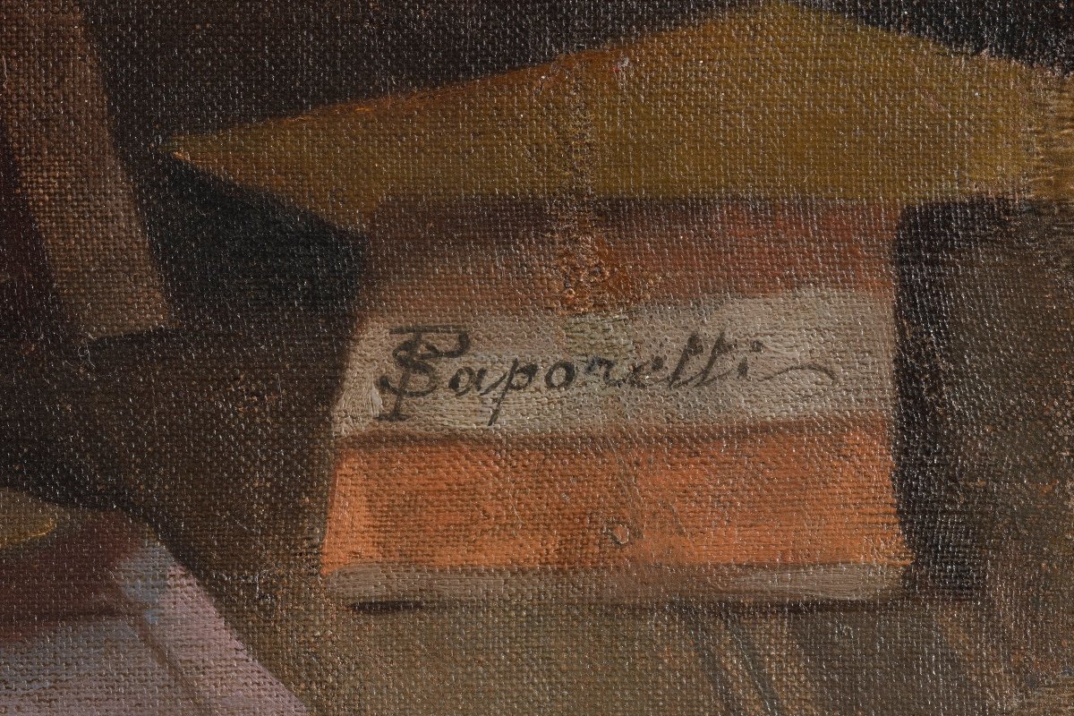 Painting By Pietro Saporetti (bagnacavallo 1832 - Bassano Del Grappa 1893) Entitled "emancipati-photo-4