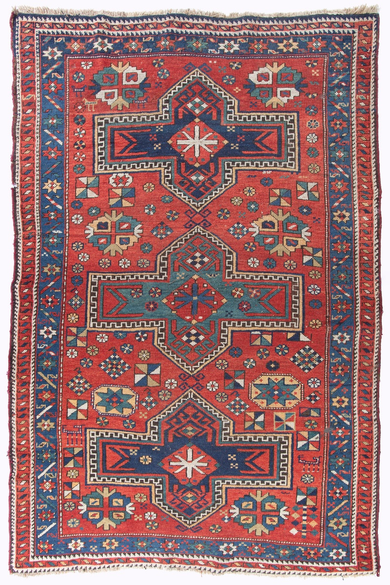 Kazak Carpet, 223x144.5 Cm, Early 20th Century