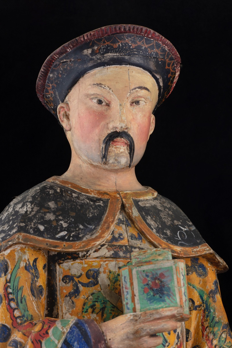 Pair Of Chinese Figures De Piedmontese Manufacture-photo-1