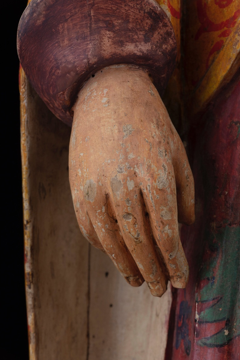 Pair Of Chinese Figures De Piedmontese Manufacture-photo-5