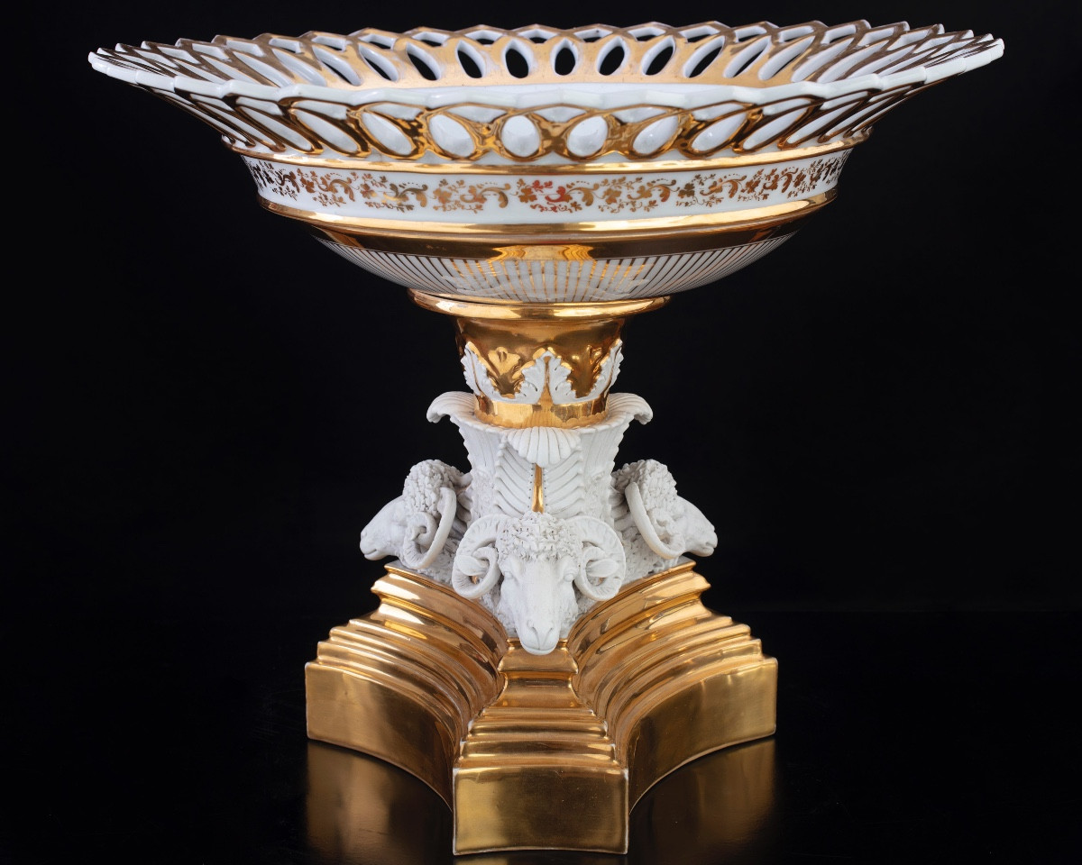 Biscuit And Porcelain Centerpiece, France